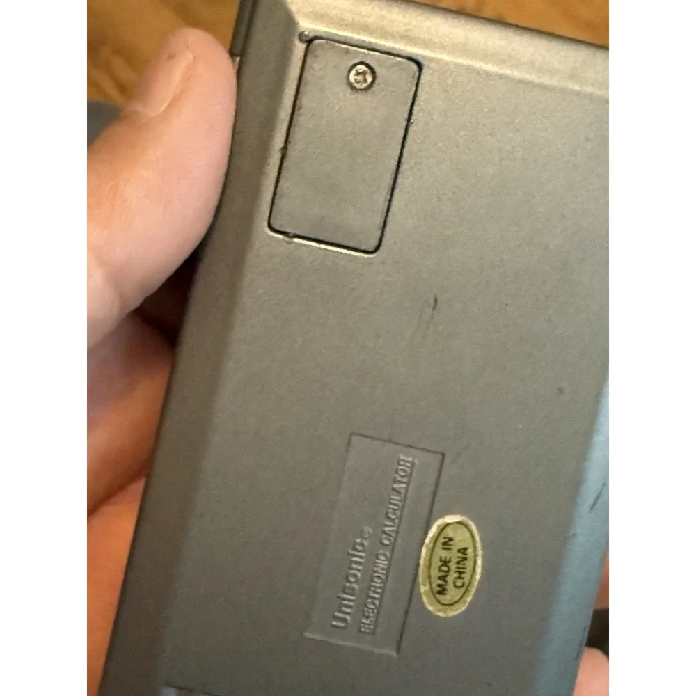 Vintage‎ Unisonic Foldable LC2960 Solar 10 Digit Display Calculator No Power